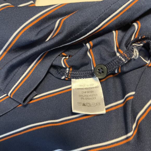 Fairway Greene Men’s Purple Striped Golf Polo Short Sleeve XXL - Picture 6 of 7